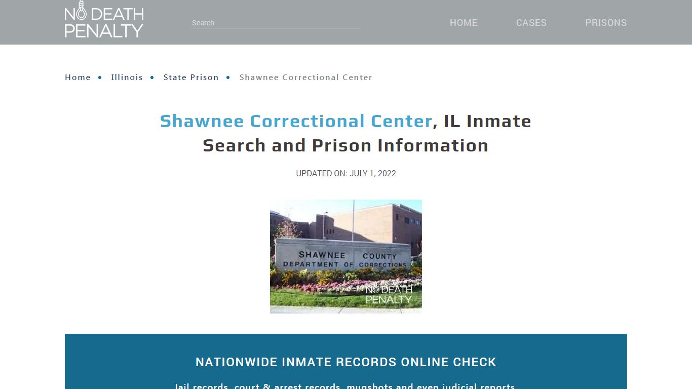 Shawnee Correctional Center, IL Inmate Search, Visitation ...